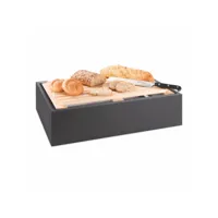 meuble buffet cubic® planche à découper pain 57 x 37 cm - pujadas -  - dm laquée et pin57 37x14,5mm