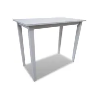table haute mange debout bar bistrot en bois blanc helloshop26 0902101