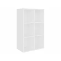 bibliothèque/buffet blanc 66x30x97,8 cm bois d'ingénierie