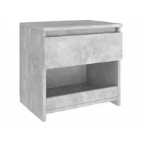 table de chevet - table d'appoint - bout de canapé, armoire de chevet gris béton 40x30x39 cm aggloméré togp89969