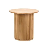 nordlys - table appoint bout de canape rangement en bois pin marron