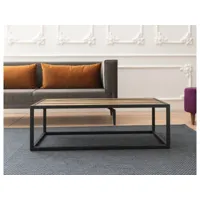 table basse maray bois et noir 110cm azura-41672