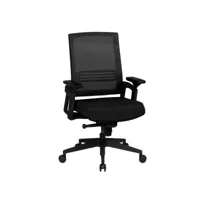 finebuy design chaise bureau tissu chaise exécutif rembourré chaise tournante  chaise de pivotant avec accoudoirs - 120 kg capacité de charge - réglable en hauteur - dossier ergonomique