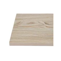 plateau de table carré 600 mm effet bois clair - bolero