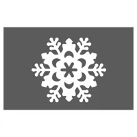 epikasa décoration en métal flocon de neige 5 - art mural, décoration murale noël - entrée, salon, salle à manger, chambre, bureau - blanc en métal, 50x1,5x44 cm am8681847259633
