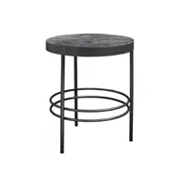 table ronde d'appoint marbre  50cm midnight 1199