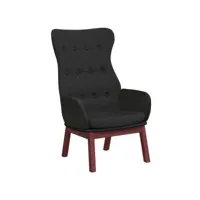 fauteuil salon - fauteuil de relaxation noir tissu 70x77x94 cm - design rétro best00009455034-vd-confoma-fauteuil-m05-811