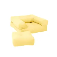 fauteuil futon standard convertible mini cube couleur jaune 20100996463