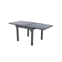 table de jardin extensible piazza - 8 personnes - gris graphite
