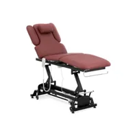 table de massage - 3 moteurs - 250 kg - noir, rouge vin helloshop26 14_0007760