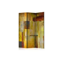 paravent 3 volets - orange hue of art expression [room dividers] a1-paraventtc1547