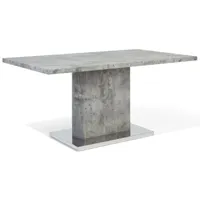 table de salle à manger gris ciment pasadena 80616