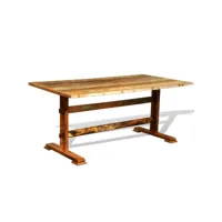 table de salle à manger vintage bois recyclé 241095