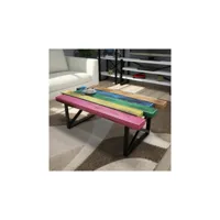 table basse en bois 80 x 50 x 35 cm colorée azura-42194