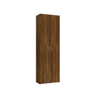 vidaxl armoire de bureau chêne marron 60x32x190 cm bois d'ingénierie
