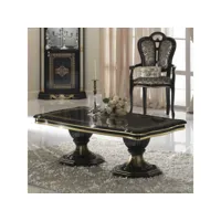 table basse rectangulaire noir-or - adele - table basse : l 130 x l 70 x h 44 cm