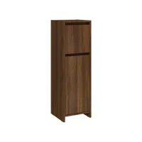 armoire de bain chêne marron 30x30x95 bois d'ingénierie