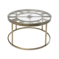 table basse roman 76cm dorée kare design