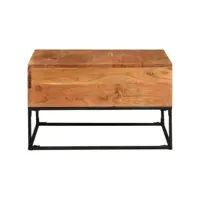 table de salon 68x68x41 cm bois d'acacia solide