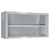 armoire inox ouverte à suspendre - gamme 400 -  - 1400x400 x400x650mm