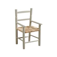 fauteuil enfant en bois de hêtre taupe clair