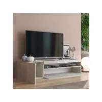 meuble tv moderne avec porte et tiroir 150cm daiquiri concrete m ahd amazing home design