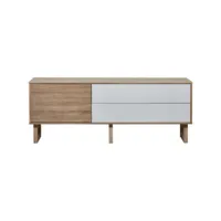 meuble tv style scandinave chêneblanc 160 cm flavie