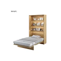 lenart lit escamotable bed concept 02 120x200 vertical chêne artisanal