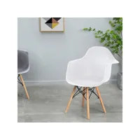 chaise malmö  lot de 4 chaises  blanc