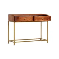 table console 100x35x76 cm bois d'acacia massif