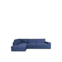 housse de canapé eysa jaz bleu 110 x 120 x 500 cm