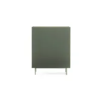 meuble bar 3 portes vert-chêne - teulat arista - l 95 x l 40 x h 120 cm - neuf