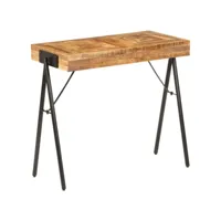 table console bois de manguier massif 80 x 40 x 75 cm