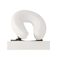 vidaxl table de massage pliable blanc crème 3 zones avec cadre en bois 110082