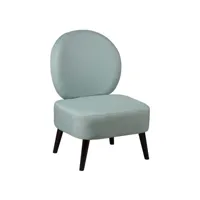 skalan - fauteuil crapaud tissu coloris vert d'eau