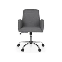 chaise de bureau flow tissu gris clair hjh office