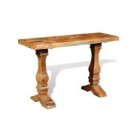 table console table d'entrée  bout de canapé bois de récupération massif meuble pro frco55621