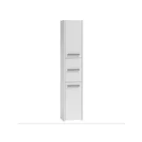 verona - colonne de salle de bain 30x30x170 - meuble de rangement salle de bain - armoire toilette - blanc