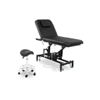 table de massage électrique et siège selle 2 moteurs pédale noir helloshop26 14_0003624