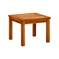 table basse table de salon  bout de canapé de jardin 45x45x36 cm bois solide d'acacia meuble pro frco63040