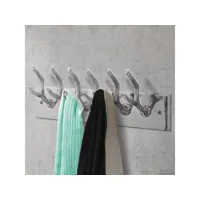 crochets à vêtements de garde-robe 4 pcs argenté aluminium