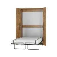 armoire lit escamotable vertical 120x200 cm or artisan avec porte lit rabattable lit mural todor