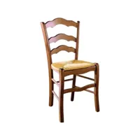 chaise en bois rustique nonna mp-2067lc