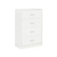 finebuy commode 60x90x30 cm armoire avec tiroir blanc meuble rangement  buffet salon moderne  cabinet chambre blanche