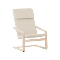 fauteuil salon - fauteuil de relaxation crème tissu 59x82x98 cm - design rétro best00003005027-vd-confoma-fauteuil-m05-1512