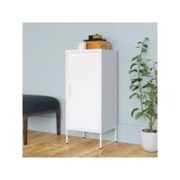 armoire de rangement blanc 42,5x35x101,5 cm acier