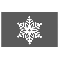 epikasa décoration en métal flocon de neige 3 - art mural, décoration murale noël - entrée, salon, salle à manger, chambre, bureau - blanc en métal, 50x1,5x57 cm am8681847259336