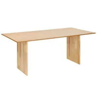 table à manger bois clair 180 x 90 cm moora 442782
