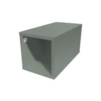 cube de rangement bois 25x50 cm 25x50 gris cube25-g