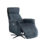 fauteuil de relaxation électrique microfibre dyana-couleur gris